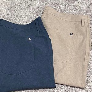 **NWT**Travis Mathew OPEN TO CLOSE PANT Size 34 x 32 HEATHER NAVY